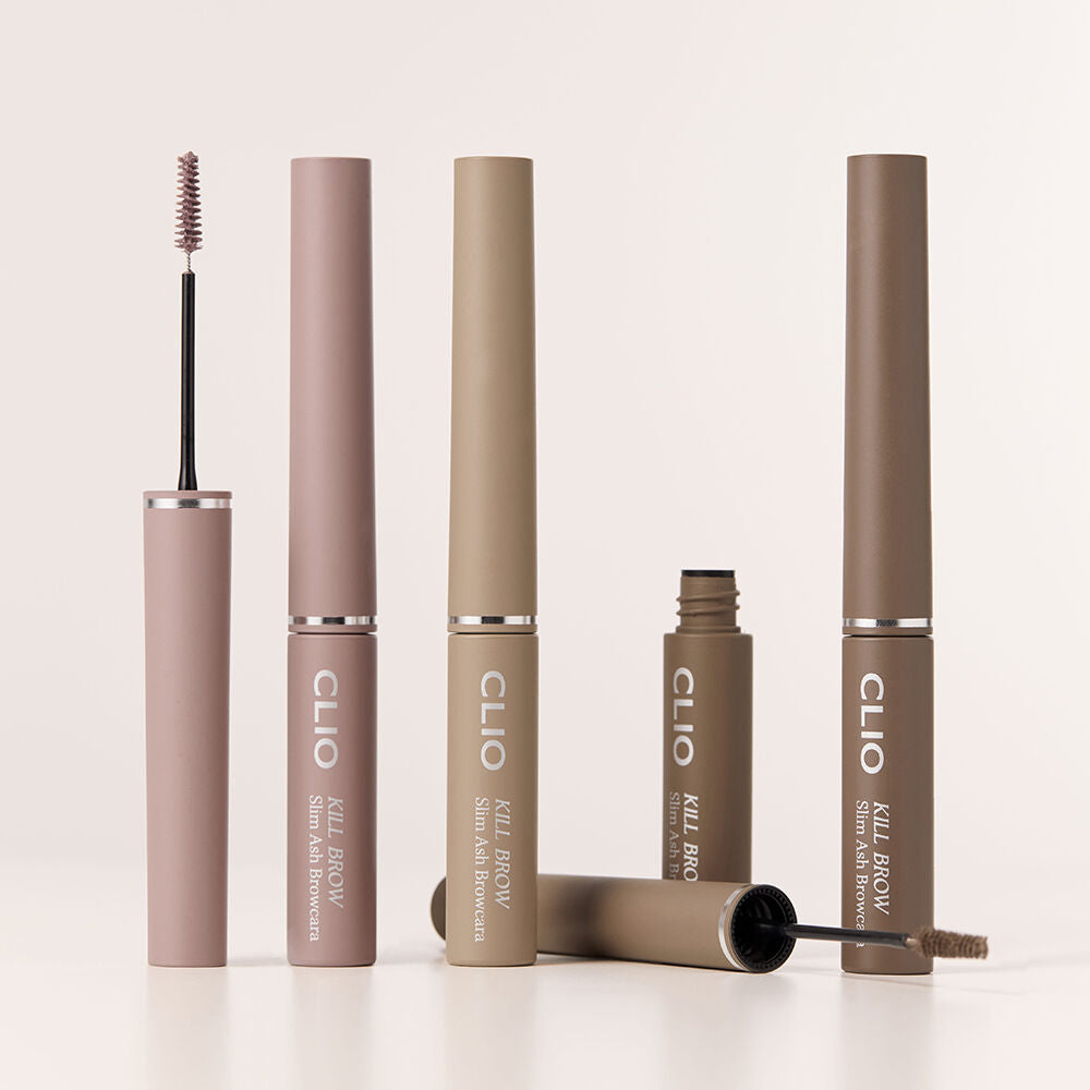 1+1裝✨CLIO Kill Brow Slim Ash Browcara 極細灰調染眉膏🤎