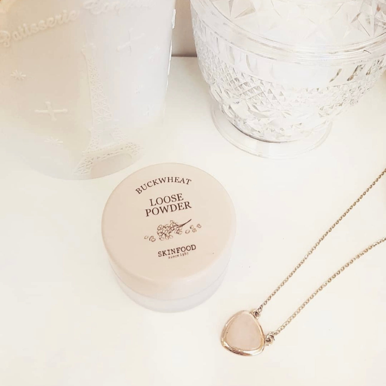 千萬不要停產❤️🔥| Skinfood親膚小麥持久定妝霧感有色碎粉 Skinfood Backwheat Loose Powder🌾