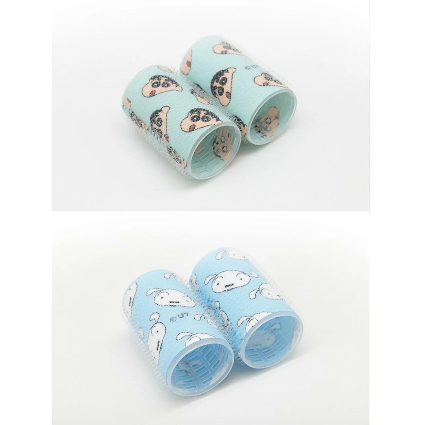 空氣瀏海必備|蠟筆小新小白蓬鬆髮捲器 2入組(๑• ̫•๑)♡