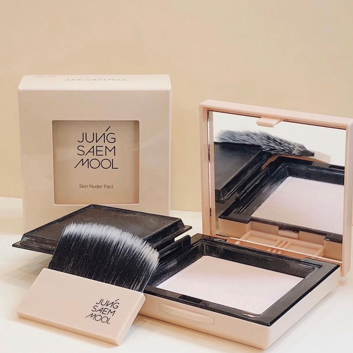 自留✨韓國著名明星化妝師推出自家品牌✨| Jung Saem Mool 裸膚柔光絲滑定妝控油粉餅| Jung Saem Mool Skin Nuder Pact☁️