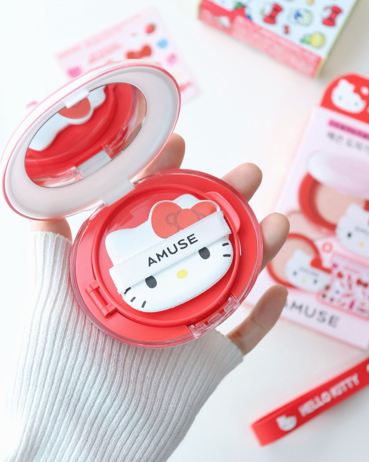 Amuse x Hello Kitty 陶瓷肌光感完美氣墊套裝Amuse x Hello Kitty Edition Ceramic Skin Perfector Cushion 🎀