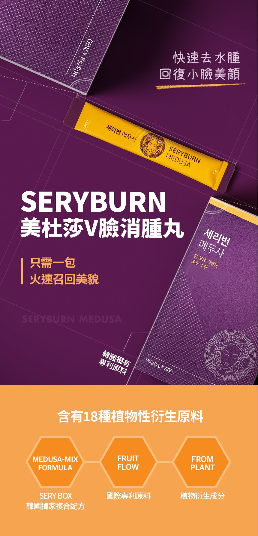 急救去腫V面神器💜| Seryburn急救V面消腫丸