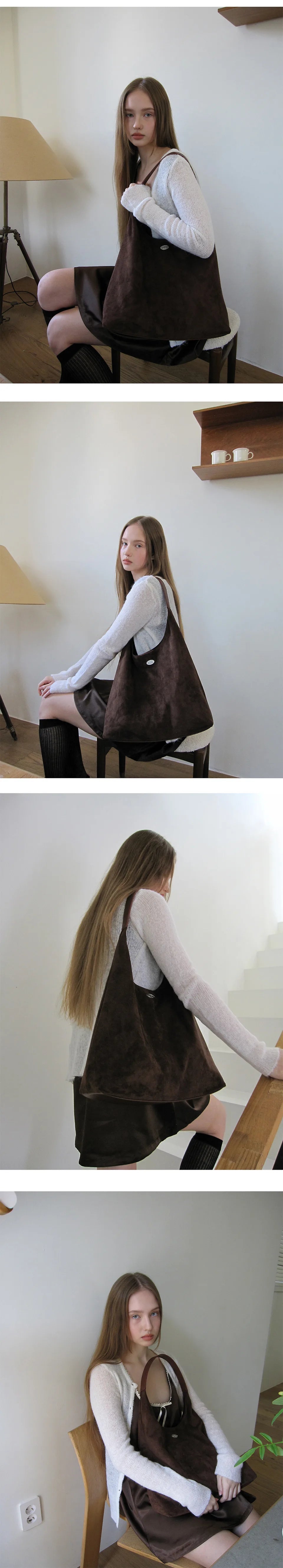 韓國小眾品牌🇰🇷Merci Suede Shoulder Bag 側孭袋👝