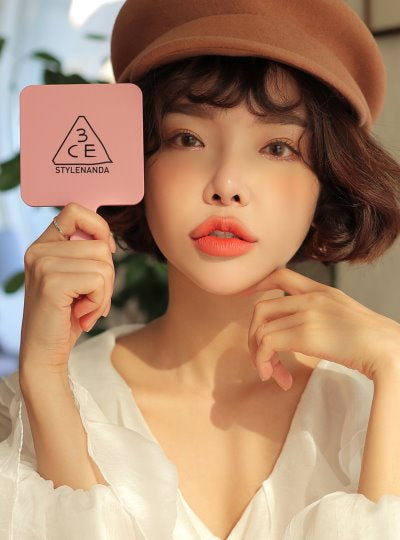 高顏值💫|3CE Mini 方形手持化妝鏡| 3ce Square Mini Hand Mirror🖤🩷