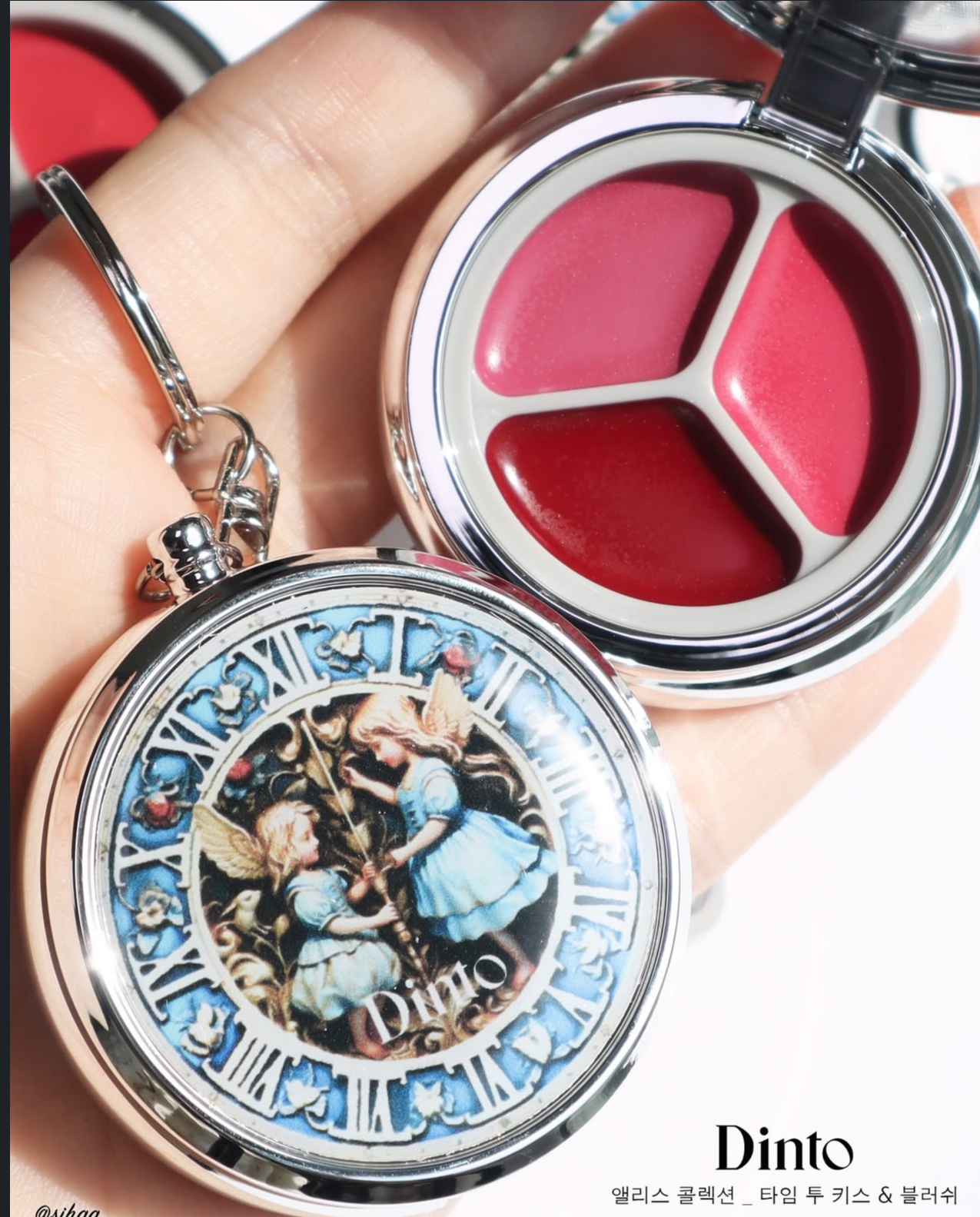 共14色!Dinto愛麗絲古典懷錶唇頰霜🐇✨| Dinto Alice Collection Blurring & Glowing Time to Kiss & Blush
