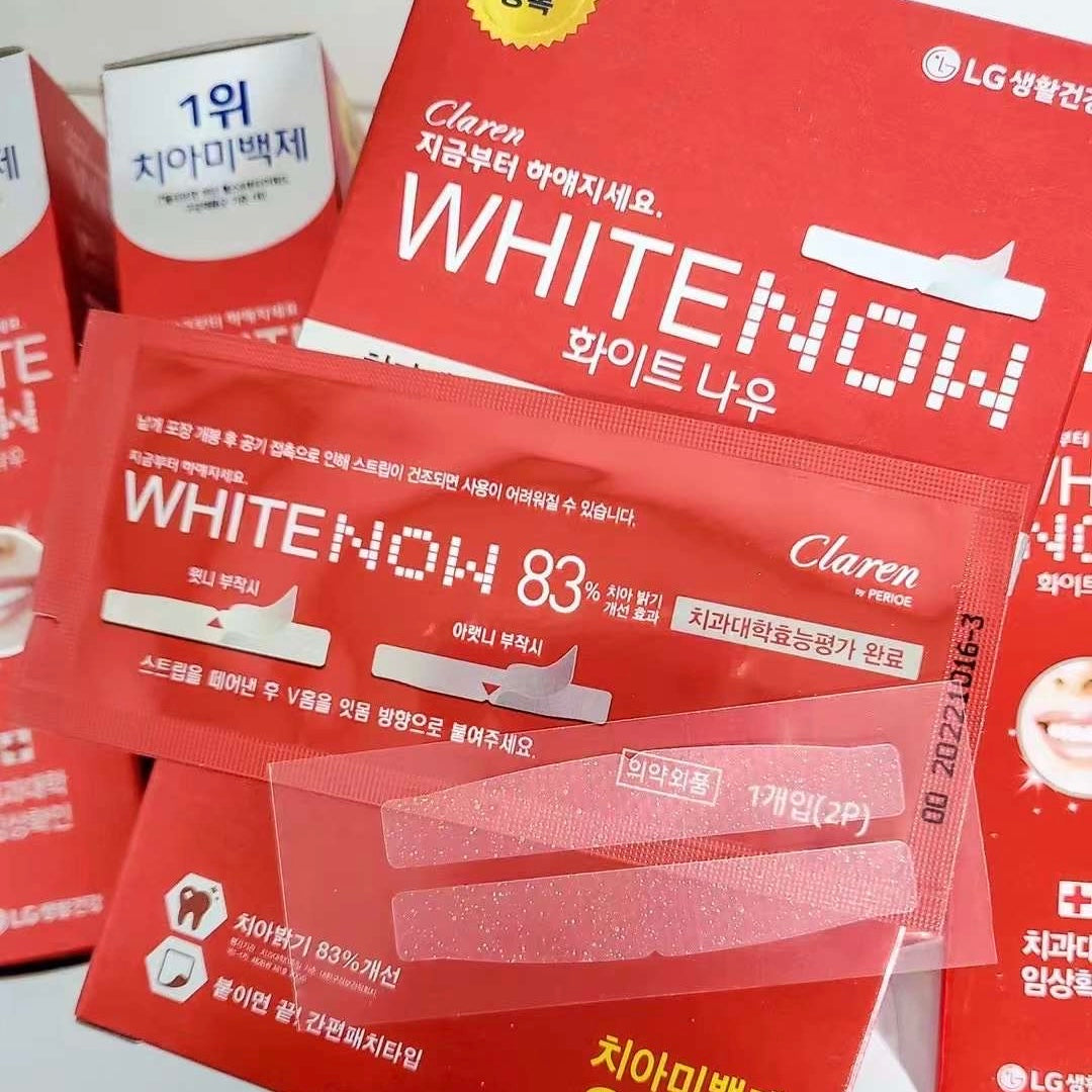 快速去黃牙齒貼🦷| LG Claren White Now強效美白牙齒貼✨