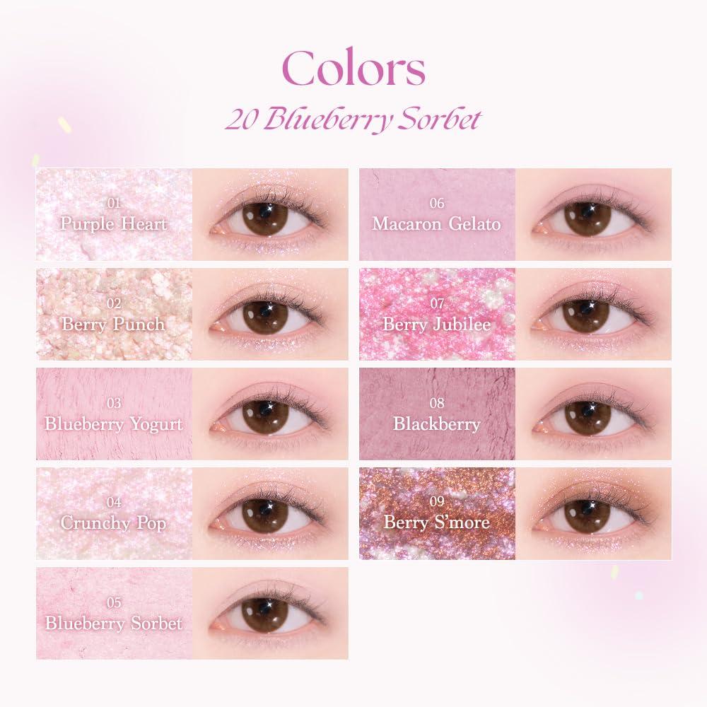不顯眼泡清甜眼妝| Dasique Shadow Eye Palette冰淇淋9色眼影盤套裝🍧
