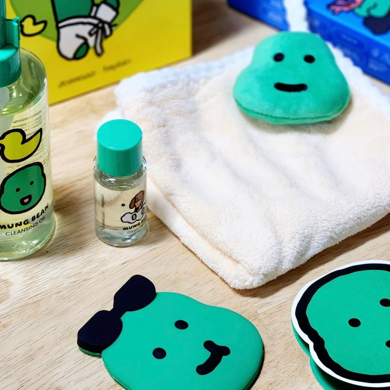 Beplain x JOGUMAN 聯名1+1套裝 💚🦖 Beplain綠豆溫和清爽水感卸妝油 Mung Bean Cleansing Oil 💫 | 各大韓國博主的心頭愛💚