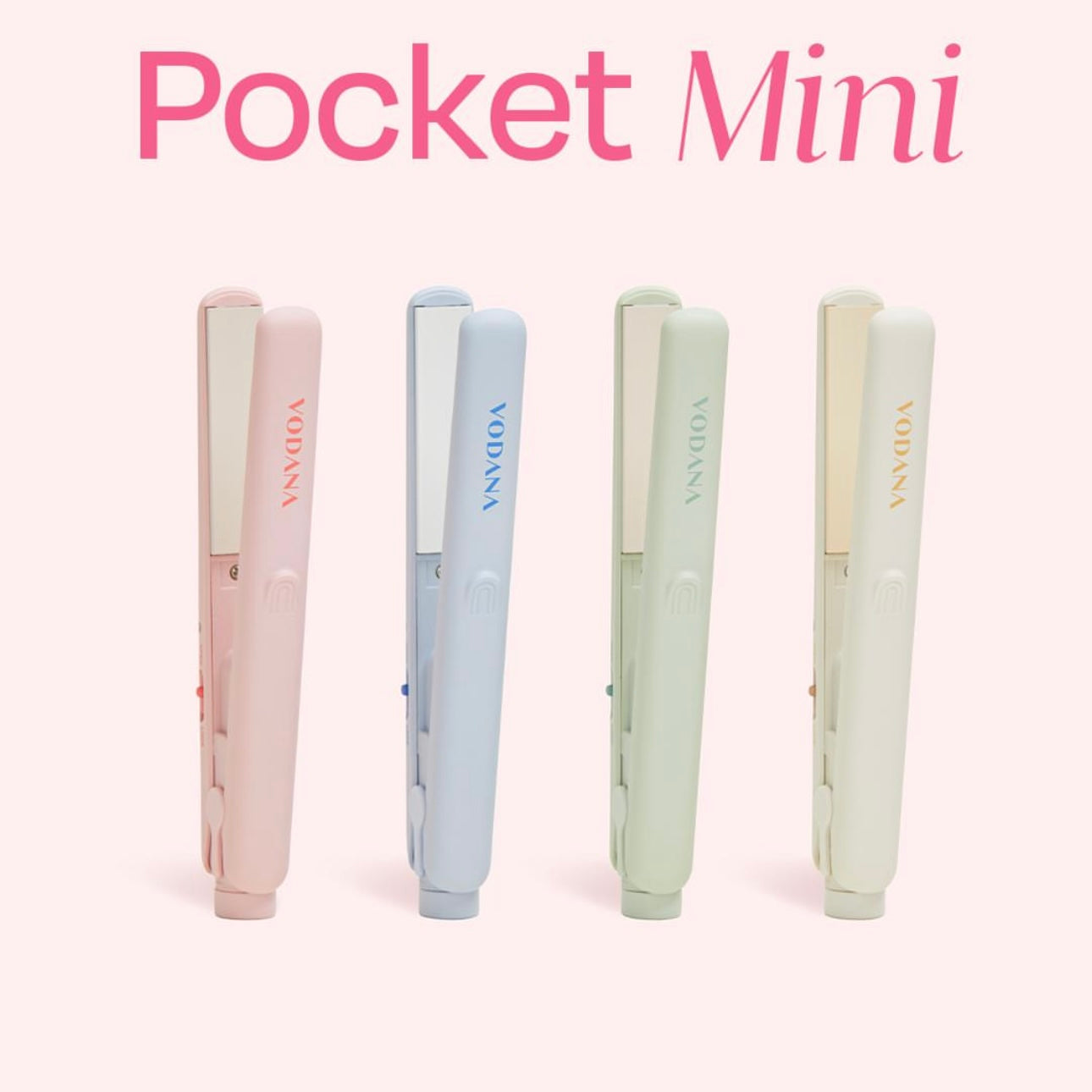 新包裝🔥VODANA Pocket Mini 馬卡龍迷你口袋直髮夾 | 附隔熱收納袋 💖