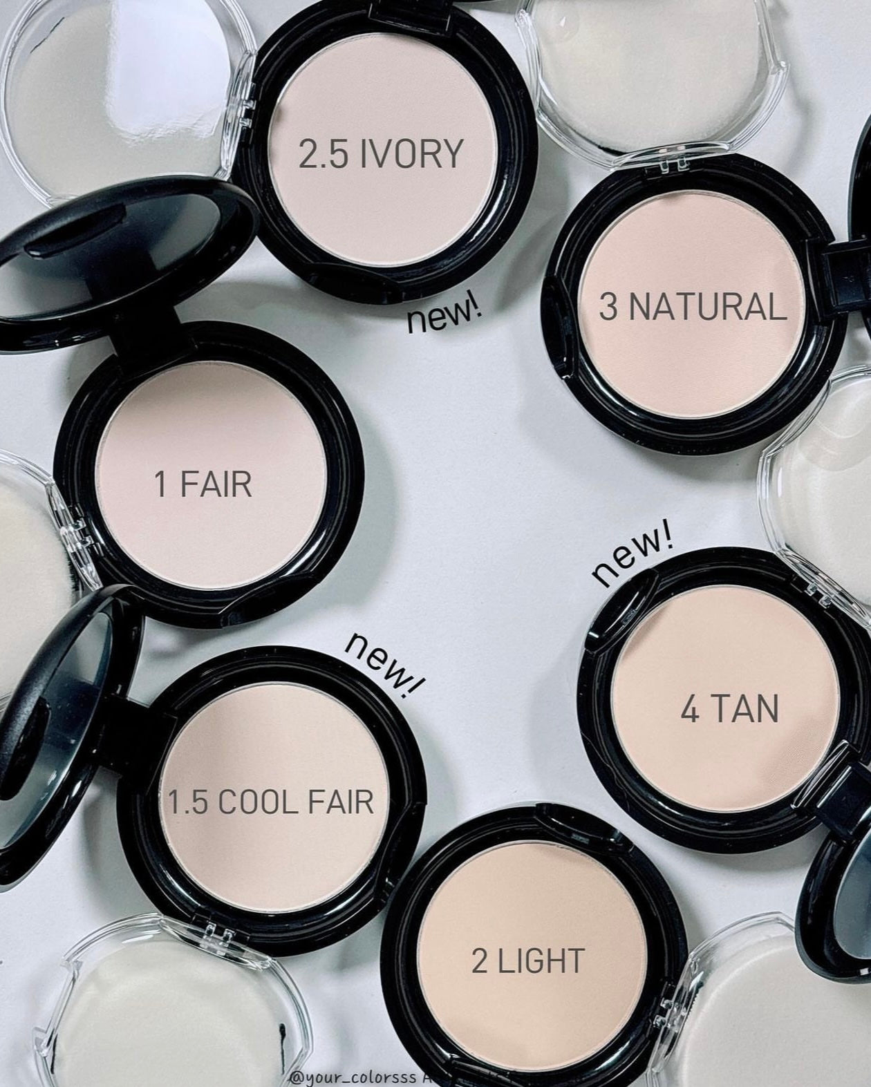 送mini裝✨ABOUT TONE | 柔霧控油濾鏡純素定妝粉餅| ABOUT TONE Blur Powder Pact 🖤