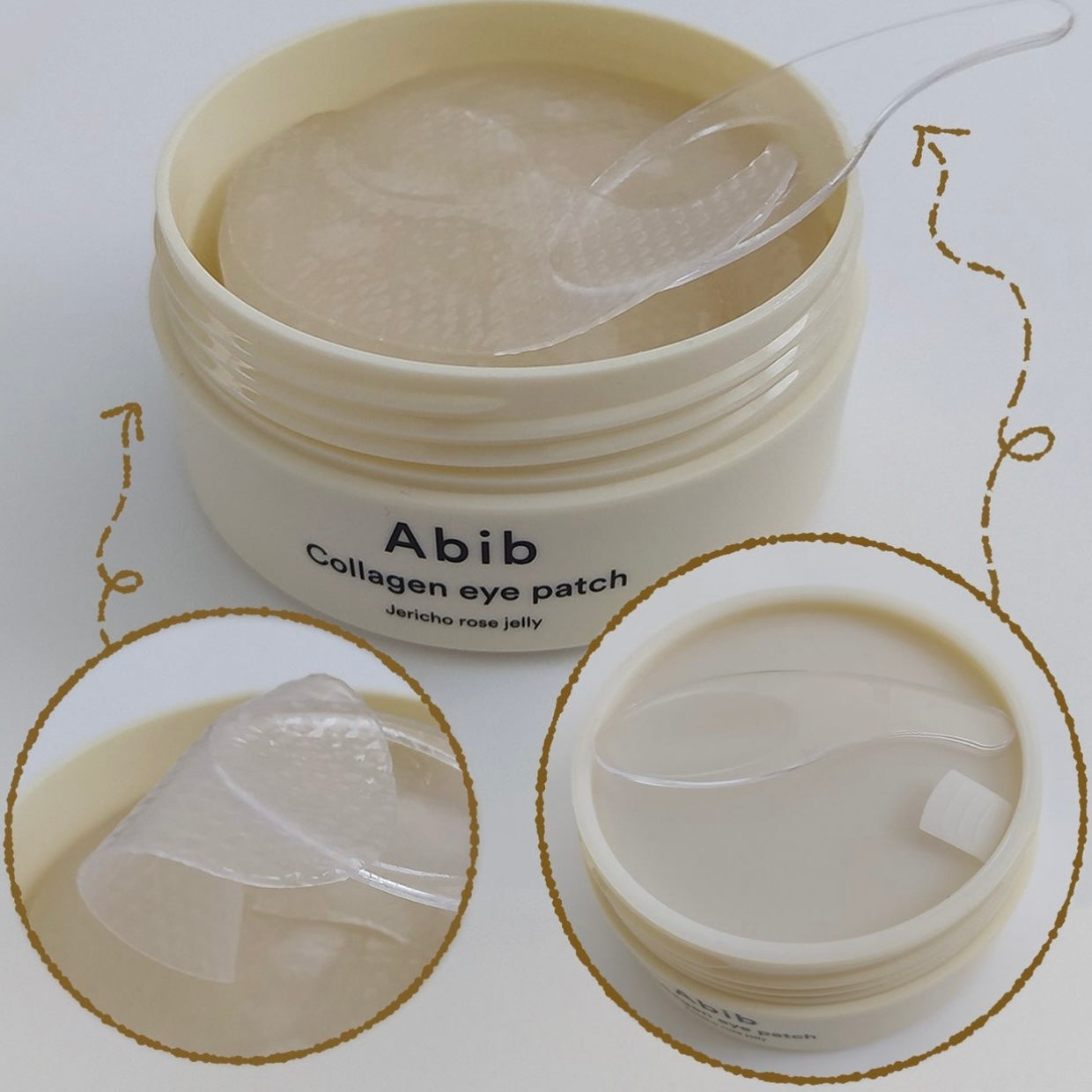 膠原蛋白護理🥚| Abib 純素膠原蛋白補水提亮緊緻水凝眼膜Abib Collagen Eye Patch Jericho Rose Jelly
