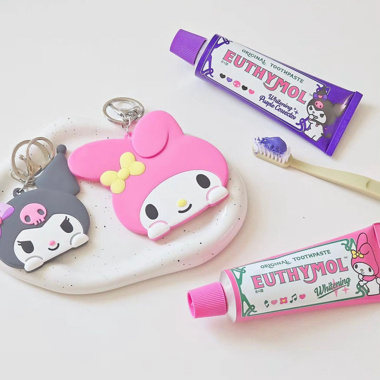 EUTHYMOL x SANRIO Whitening Toothpaste & Toothbrush🖤🩷 美白牙膏 & 牙刷系列🦷🪥