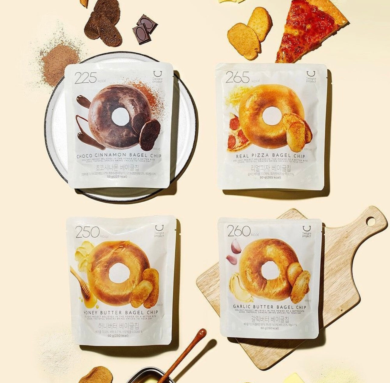 韓國人氣低卡零食 Olive Young Delight Project Bagel Chip 貝果脆片餅乾🍪低卡得黎又好食