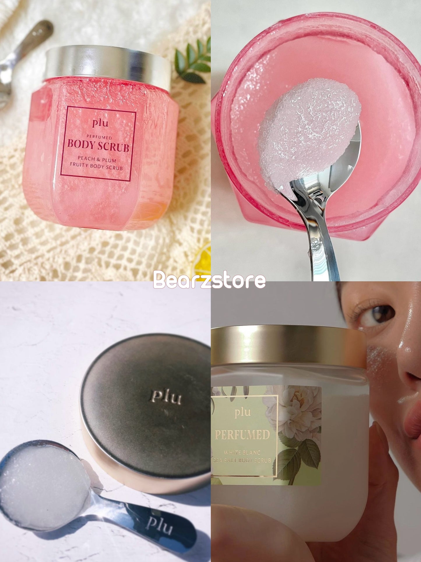 送Hello Kitty髮圈✨Sabon平替🫧 Plu夢幻香氛死海鹽蜜糖身體磨砂 Plu Perfumed Sugar / Sea Salt Body Scrub