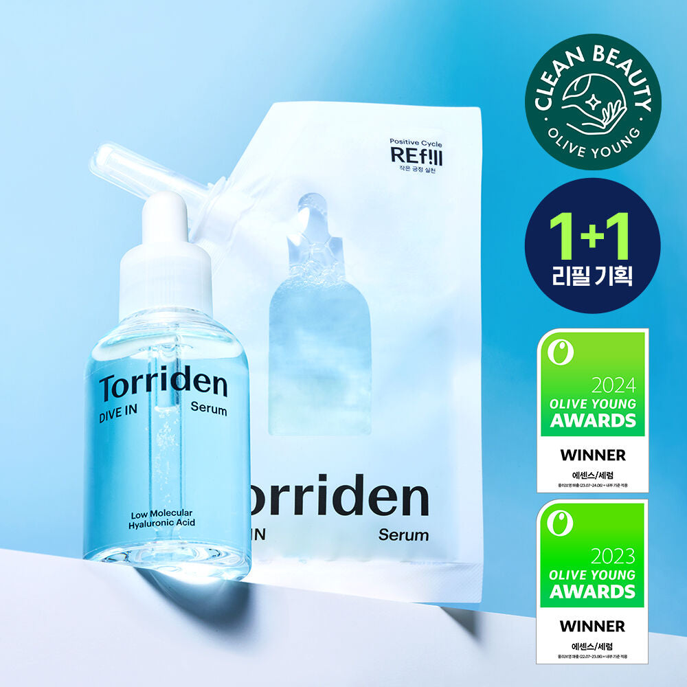1+1裝✨韓國精華排行榜第一名🥇「3秒精華」 Torriden低分子透明質酸深層強效補水抗敏精華☁️
