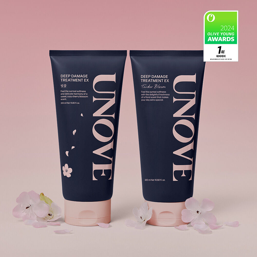 新款櫻花香味🌸Unove深層受損修護髮膜護髮素Unove Deep Damage Treatment EX Set⭐️