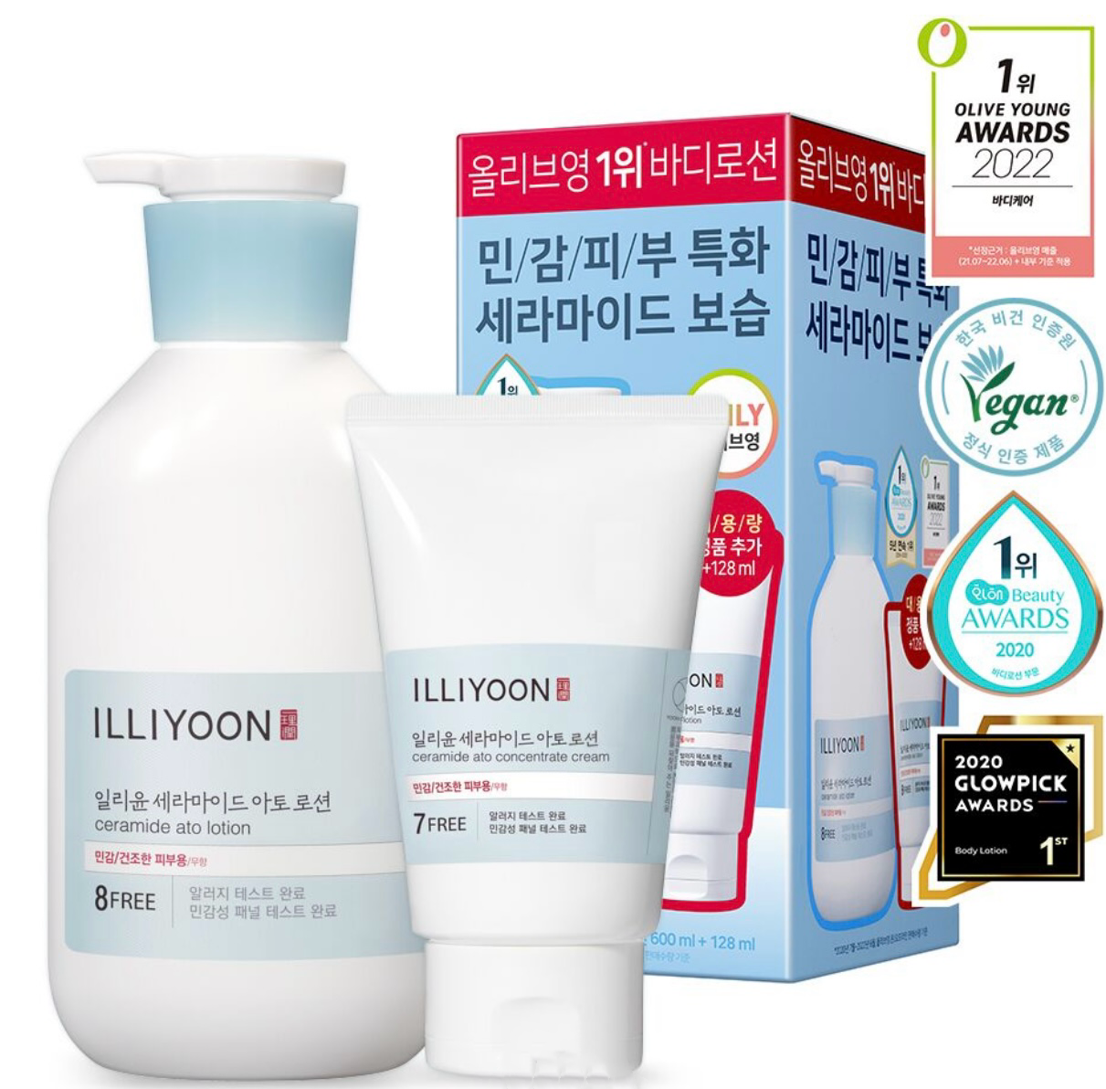 一理潤神經醯胺敏感肌潤膚乳 套裝Illiyoon Ceramide Ato Lotion☁️