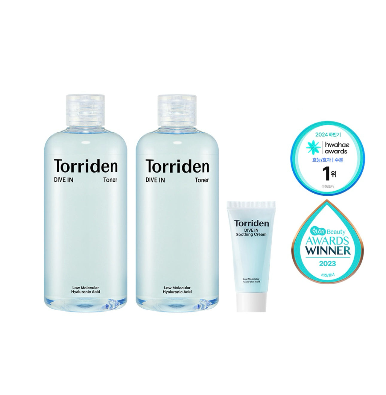 送洗面💡化解排行榜第一位 🌟Torriden 5D低分子透明質酸保濕爽膚水300ml+300ml💧