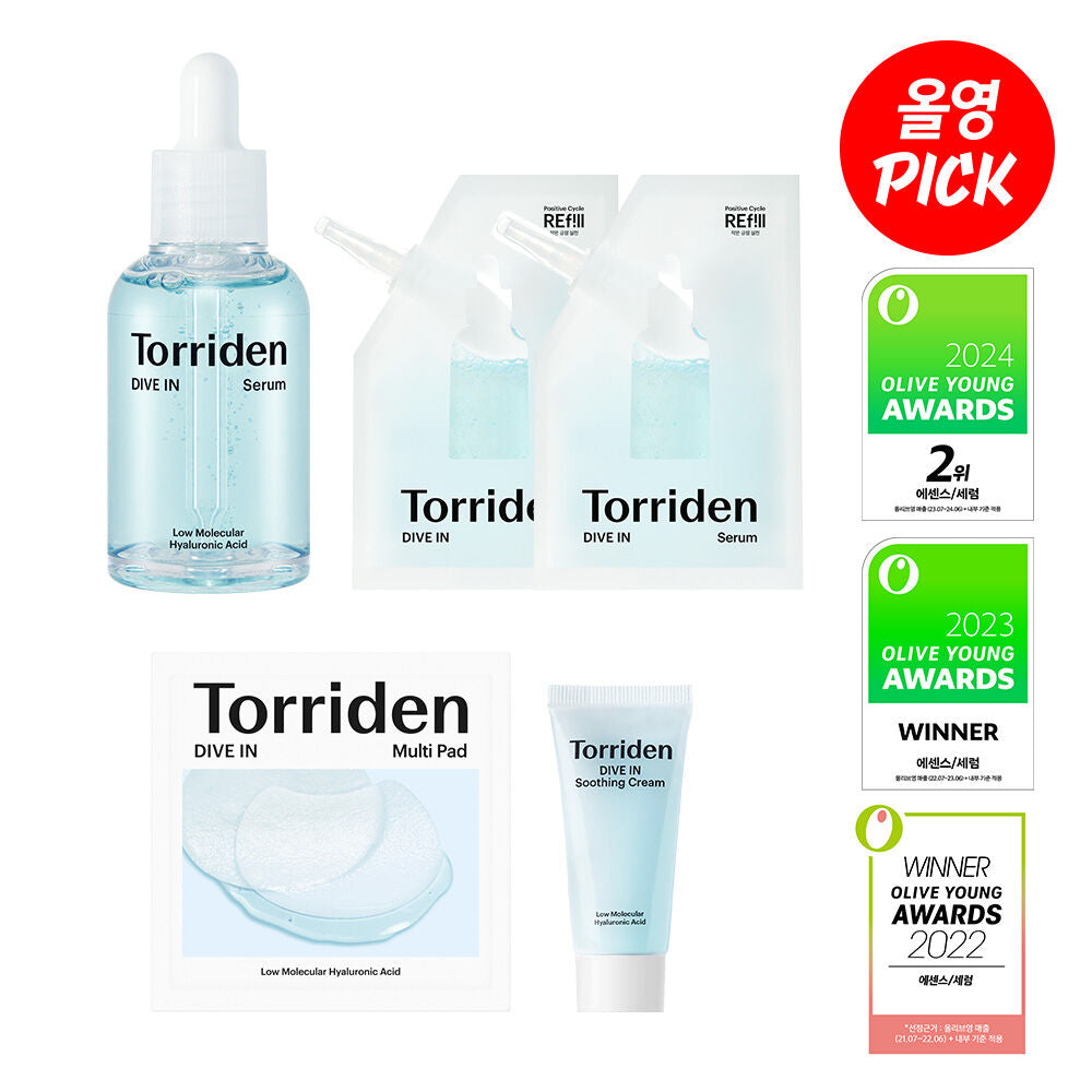 共150ml 國王套裝🤤❤️🔥韓國精華排行榜第一名🥇「3秒精華」 Torriden低分子透明質酸深層強效補水抗敏精華☁️