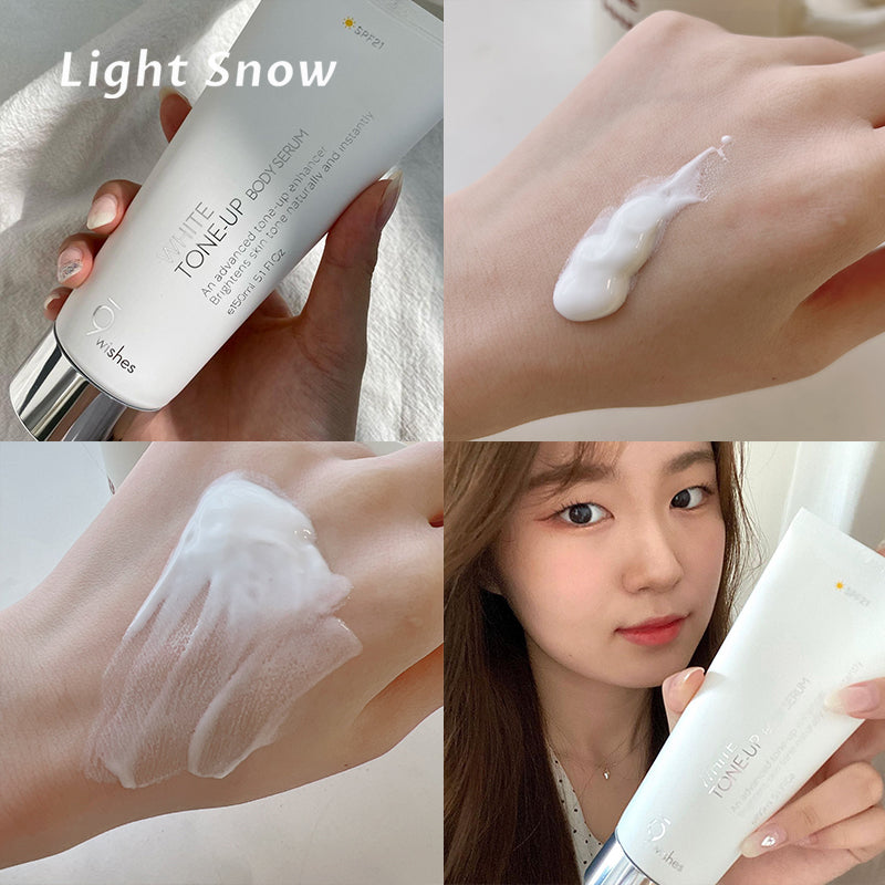 黃黑皮輕鬆打造牛奶冷白皮🥛 小心機✨9 wishes美白提亮防曬身體素顏霜