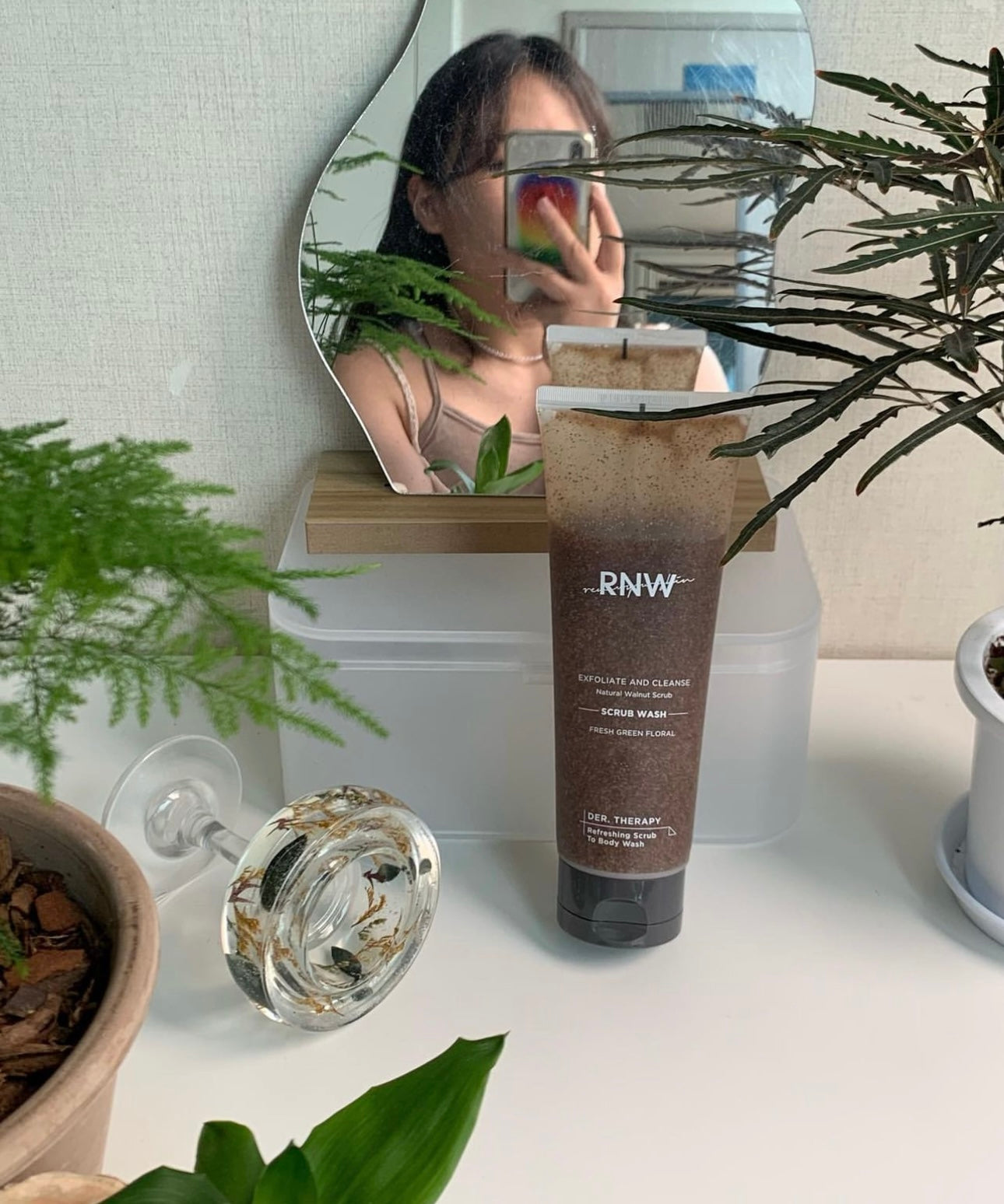趕走雞皮痘印|RNW 天然身體沐浴露磨砂膏二合一🤎