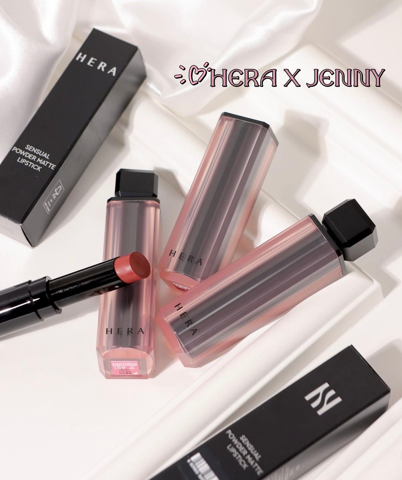 Hera Sensual Powder Matte Lipstick x Jennie 推出感性柔美粉末霧面唇膏💄
