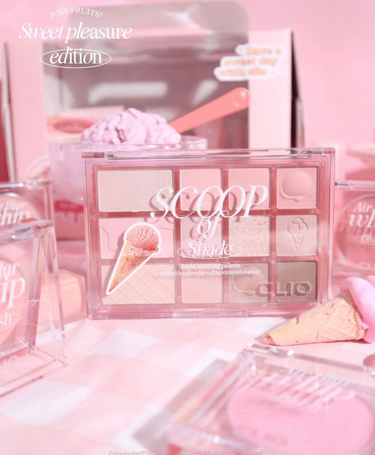 Clio Sweet Pleasure Edition Scoop Of Shade冰淇淋眼影盤💖