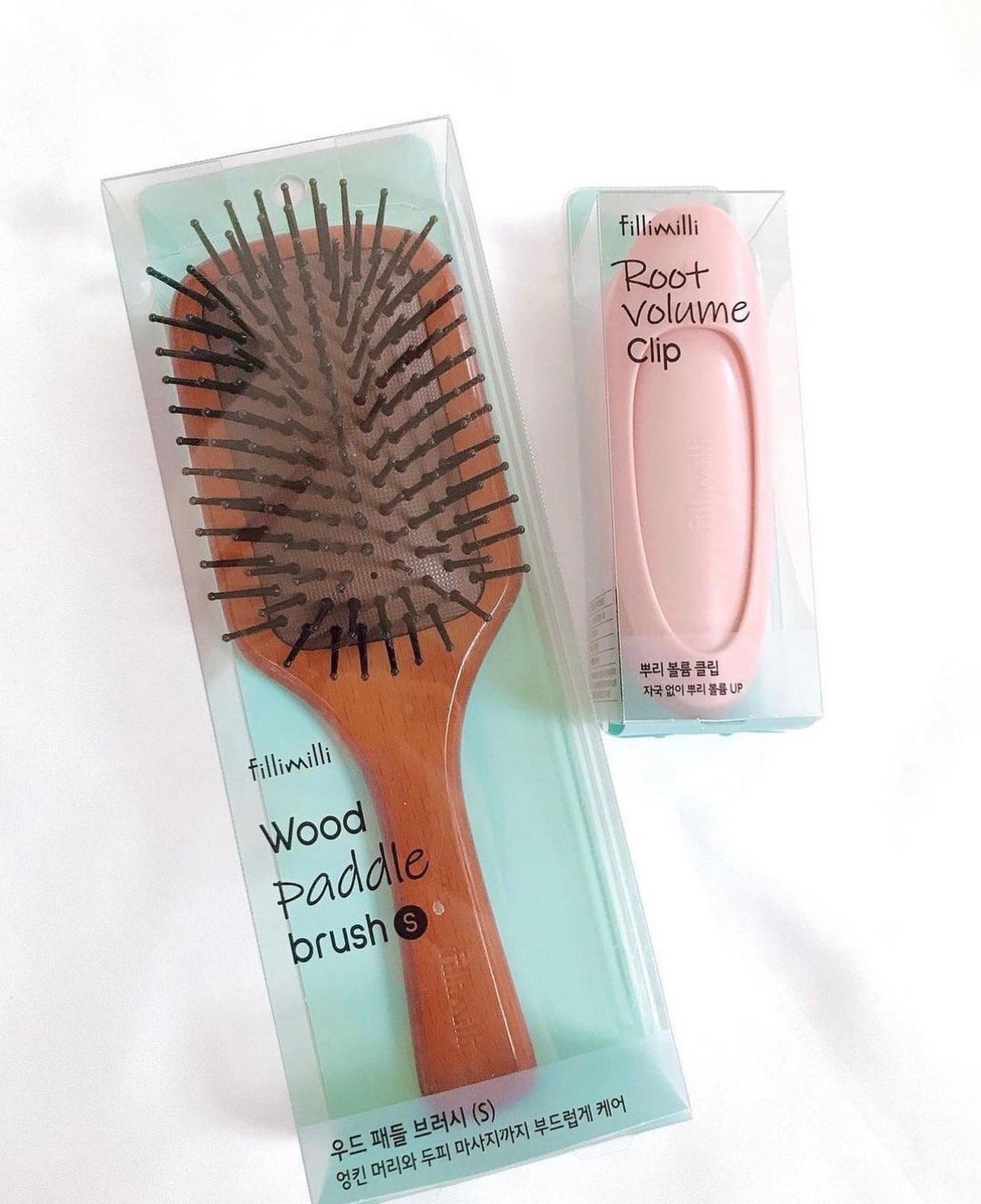 Fillimilli Wood Paddle Brush木質護理頭皮蓬鬆髮根氣墊造型梳 | 蓬松+減少掉髮💫