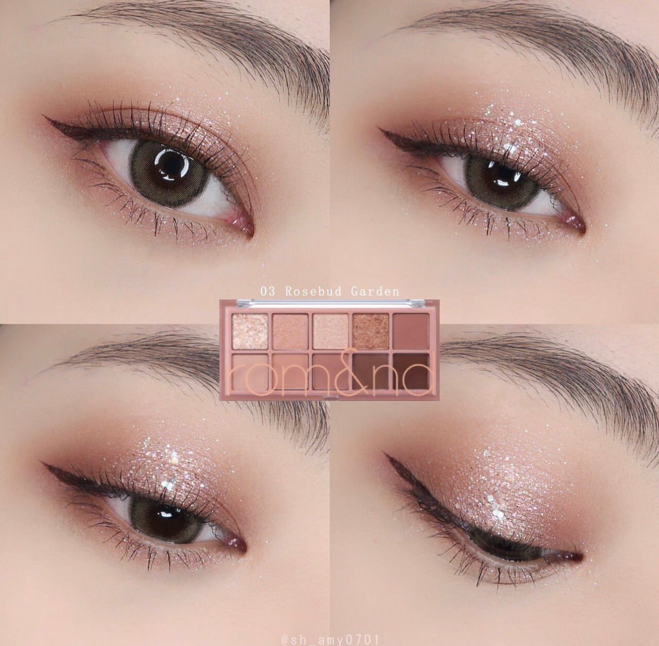 Romand 花園系列十色眼影 Better Than Palette 03 Rosebud Garden 乾燥玫瑰色🥀