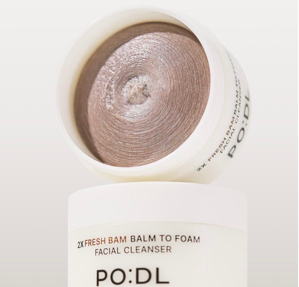 Olive young 4.9高評分⭐️贈送手腕洗面帶PO:DL 2X FRESH BAM Balm to Foam 潔面卸妝膏🫧