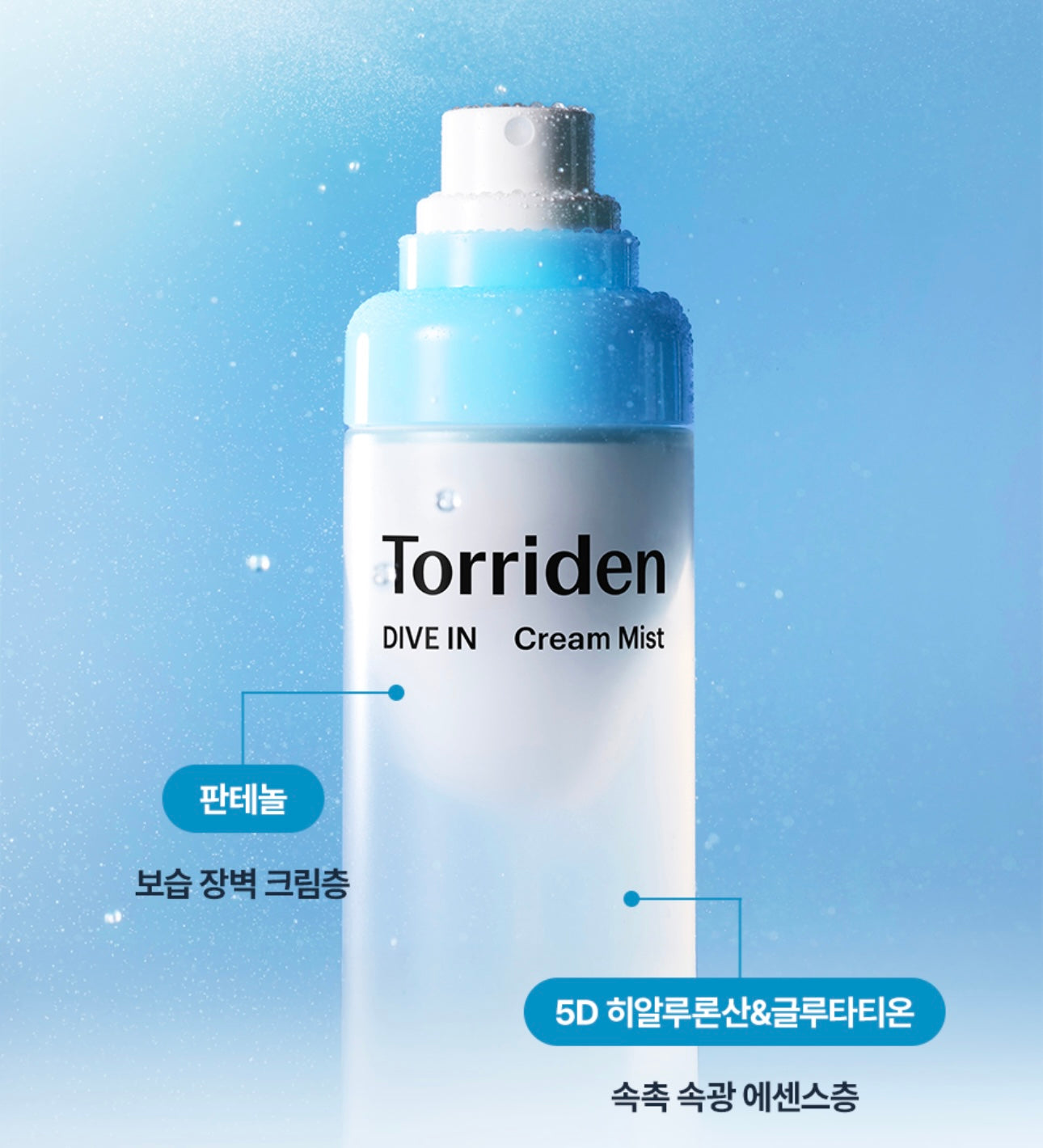 乾皮救星💦Torriden DIVE IN 低分子玻尿酸奶霜噴霧💧一噴即潤 皮膚在喝水！
