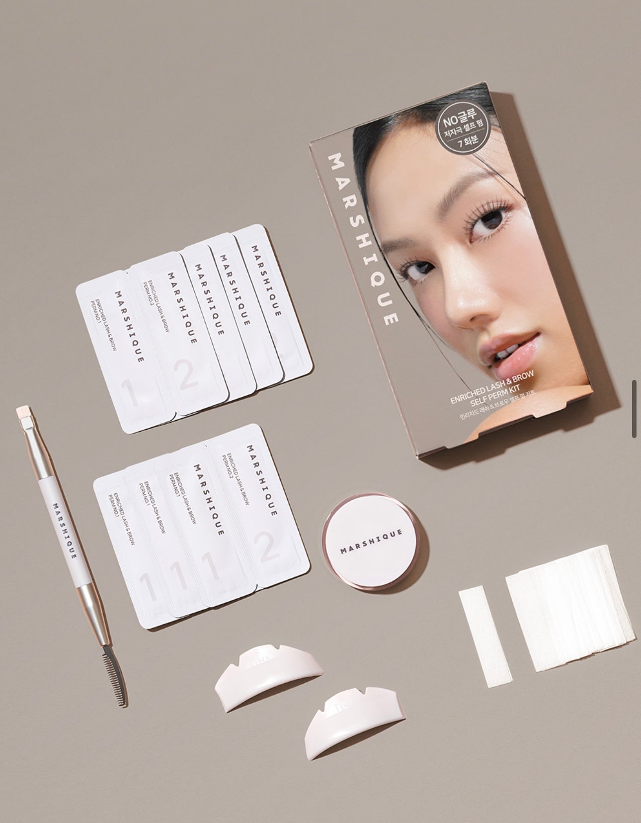 送銀色髮夾✨MARSHIQUE 無膠自助燙睫毛套裝