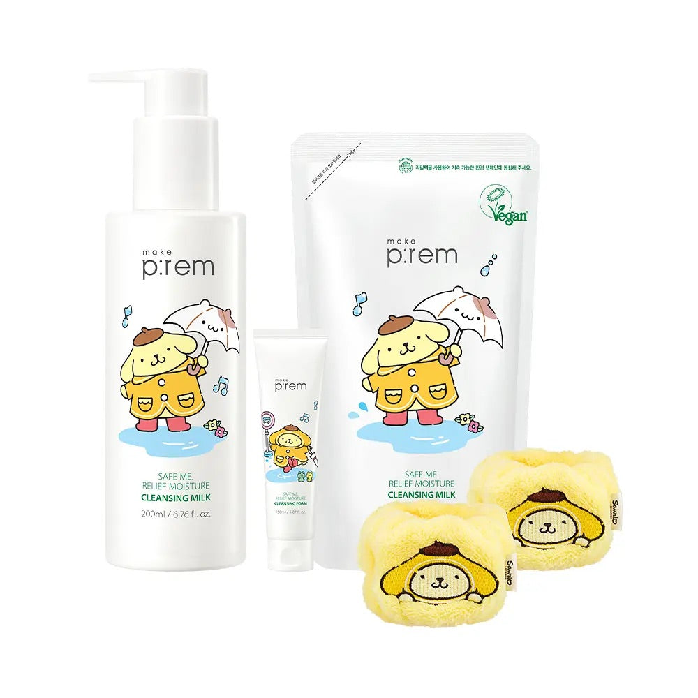 送布丁狗洗面手腕帶 🍮 Make Prem 保濕鎮靜氨基酸卸妝潔面乳☁️