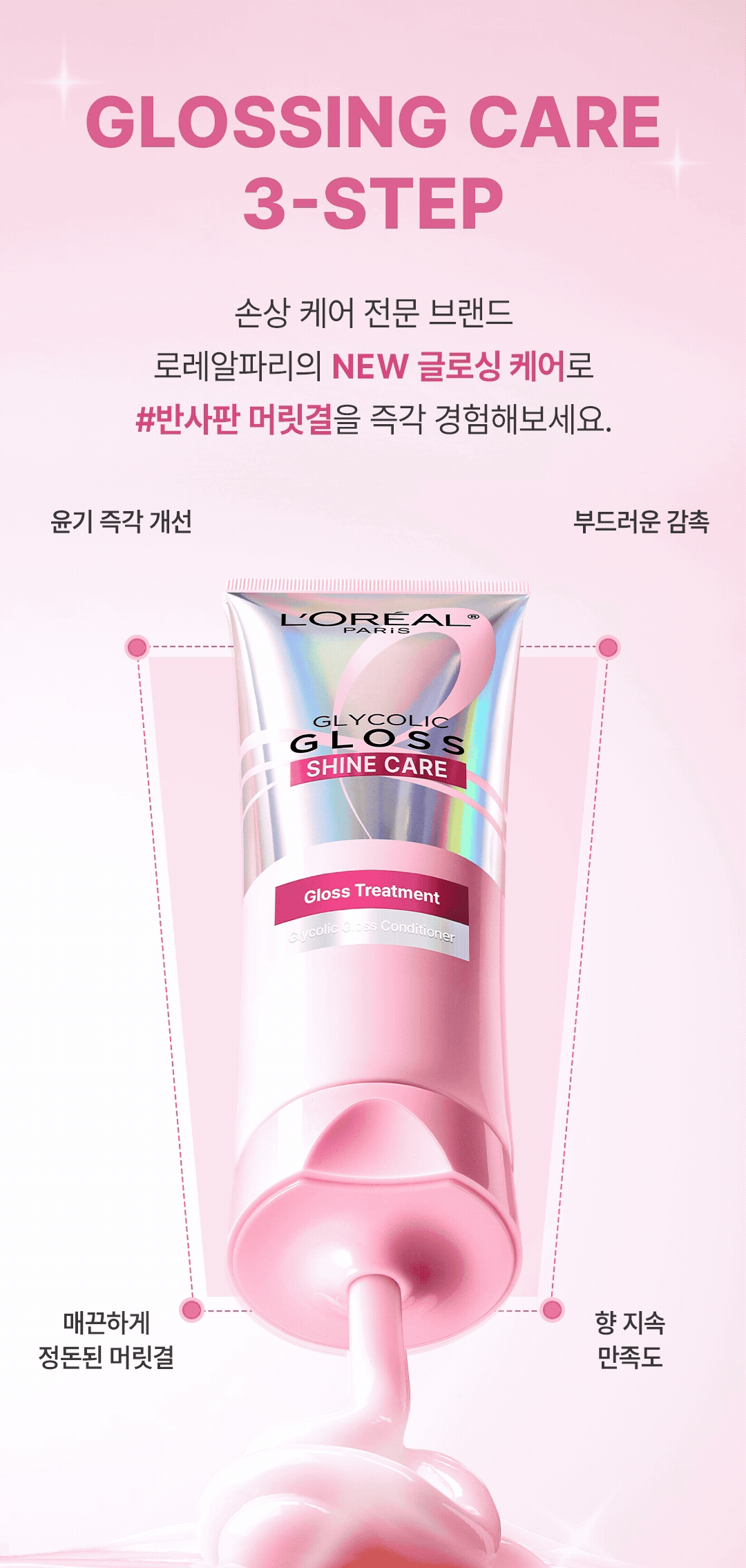 L’Oreal 玻甘酸瑩亮護髮膜✨| 打造72小時柔順絲滑、告別乾枯毛躁 💫