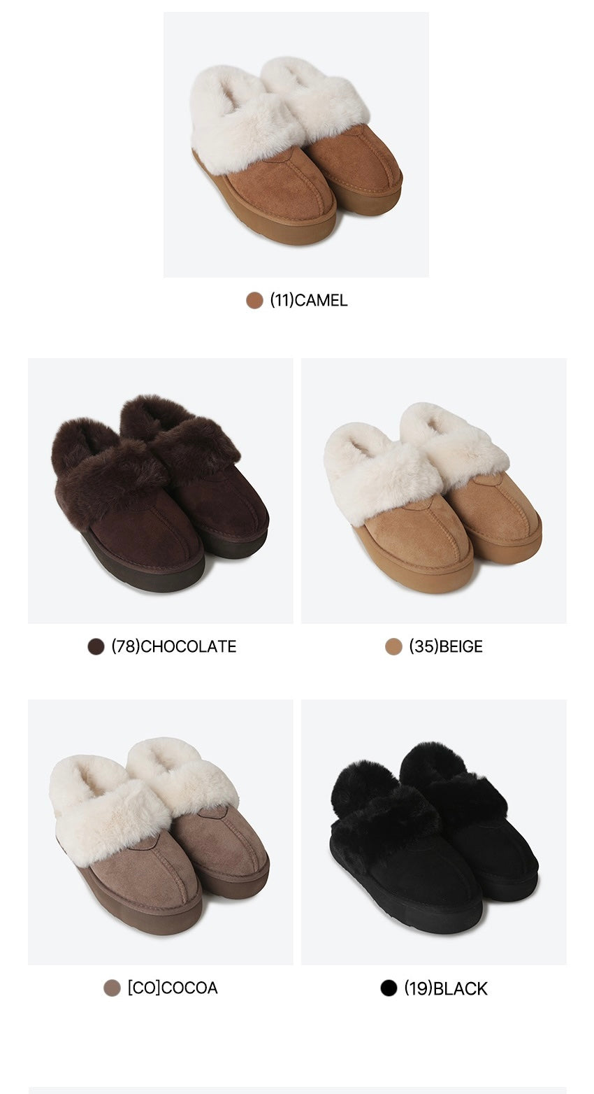 韓國品牌Shoopen 麂皮暖感兩用毛毛拖鞋🤎