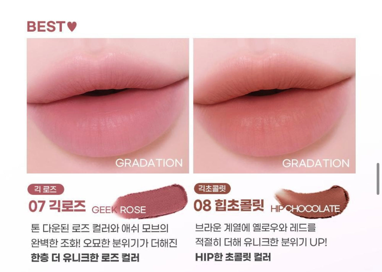Colorgram × Pokemon 霧面慕斯唇釉限定版登場！Nude Blur Tint✨