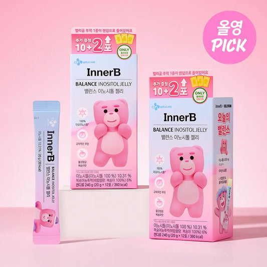 多送2條✨CJ InnerB 熊熊企劃｜平衡肌密肌醇果凍啫喱條 Balance Inositol Jelly