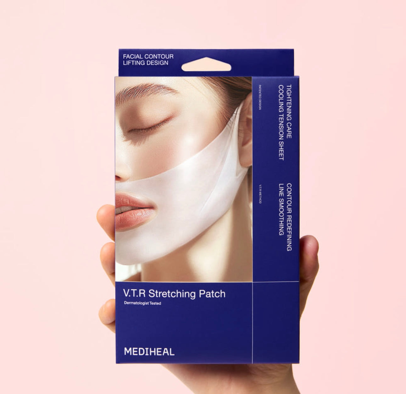 告別雙下巴！Mediheal V.T.R  Stretching patch 彈力拉提面膜🧖🏻‍♀️輪廓重塑「黑科技」✨