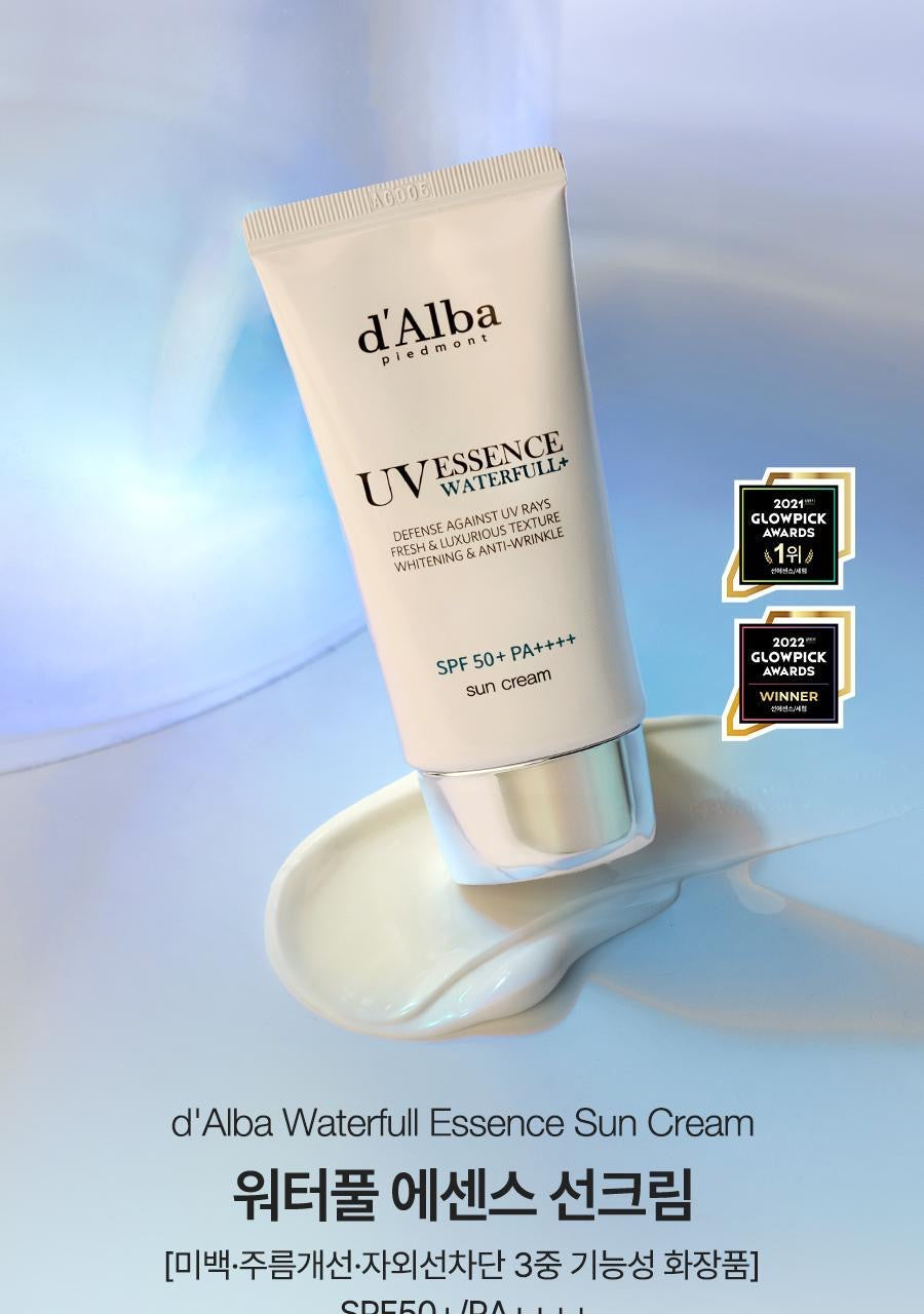 1+1裝✨Dalba 抗敏去紅精華防曬底霜Dalba UV Essence Waterfull Tone Up Sun Cream SPF50+ PA++++