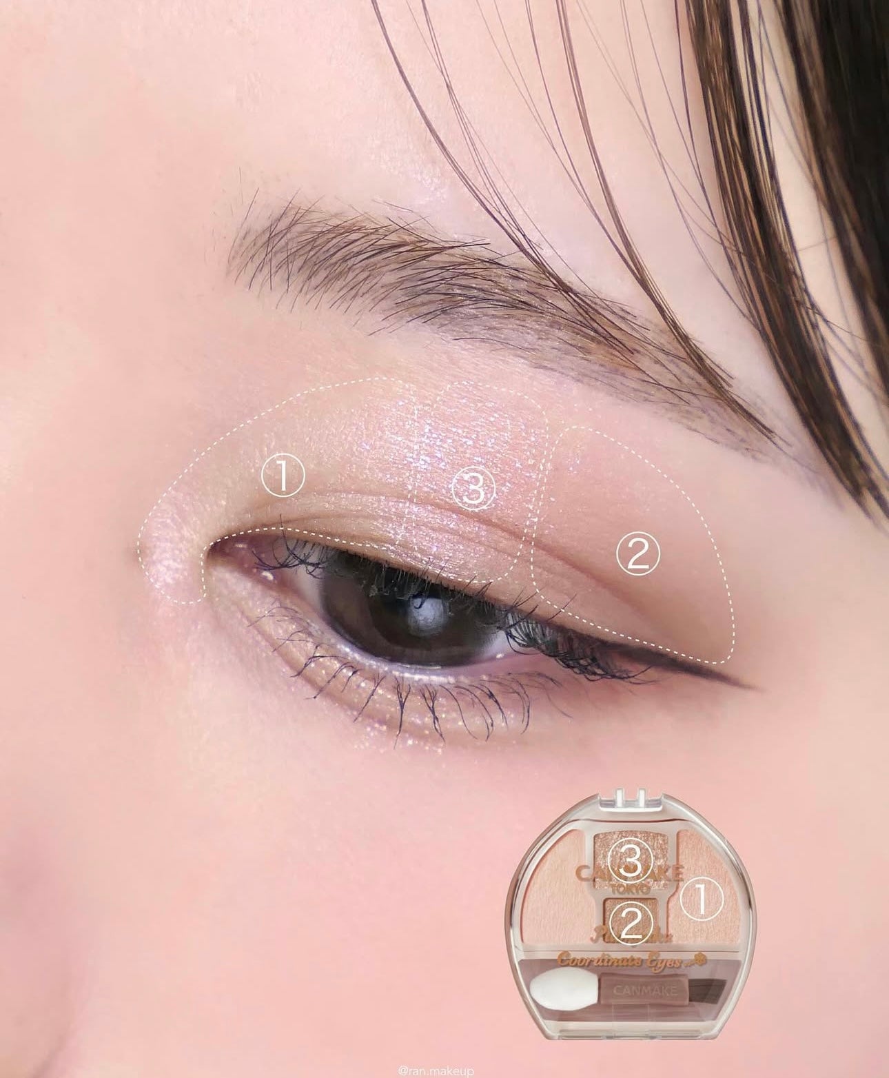 附眼影掃💫CANMAKE 淚袋專用眼影✨打造立體閃亮眼神