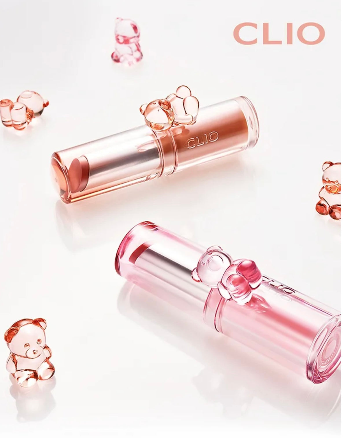 送熊熊小包✨ CLIO x Teddy House 聯名限定水晶剔透潤唇膏｜甜心Teddy系列🧸