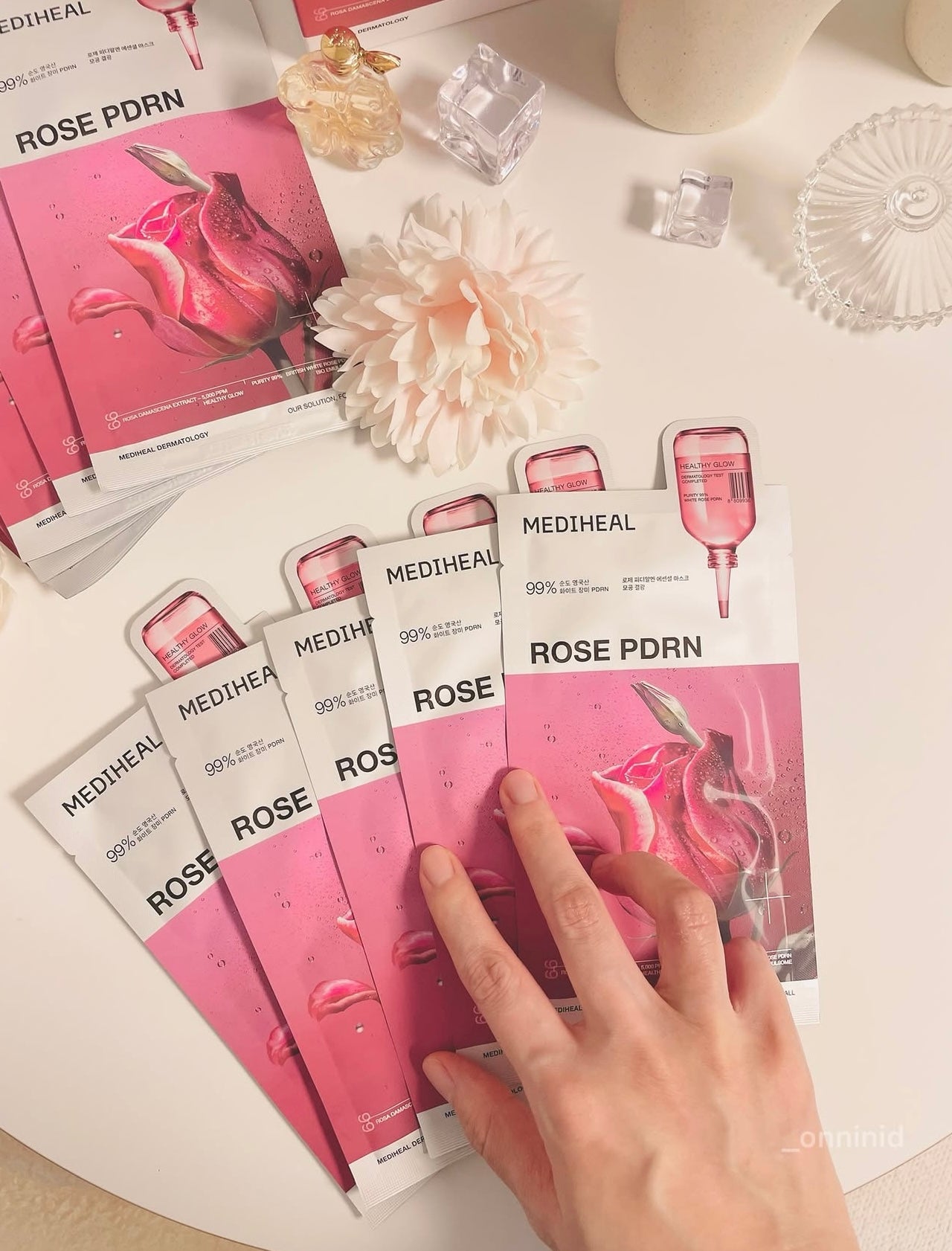 多送1片✨ Get「透光肌」✨Mediheal玫瑰PDRN 毛孔護理亮肌精華面膜｜深層修復 × 毛孔緊緻 × 光澤再生 Mediheal Rose PDRN Essential Mask 🌹