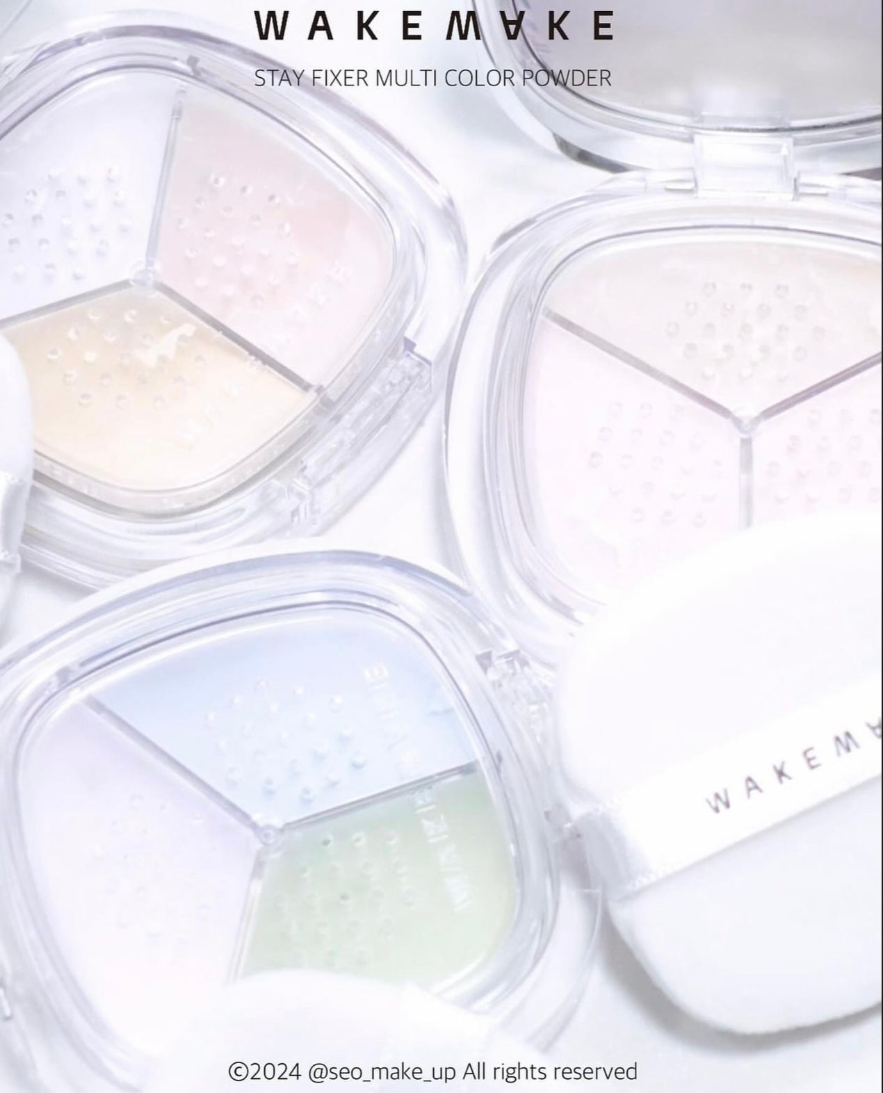 WAKEMAKE多功能定妝散粉+送散粉掃✨| WAKEMAKE Stay Fixer Multi Color Powder