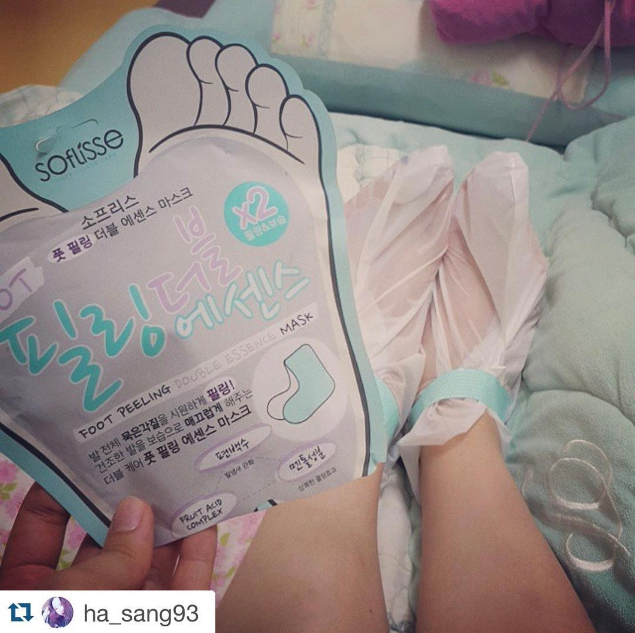 死皮自然脫落✨| Soflisse雙層精華足部去角質膜🦶🏻