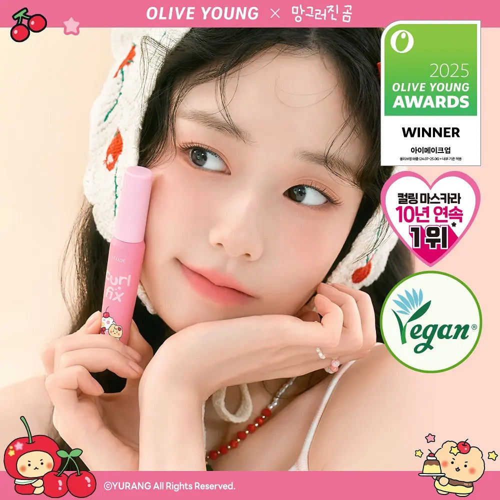 2枝裝+送土豆熊睫毛定型液✨Etude House x Sanrio Curl & Fix 持久捲翹防水睫毛膏套裝👀