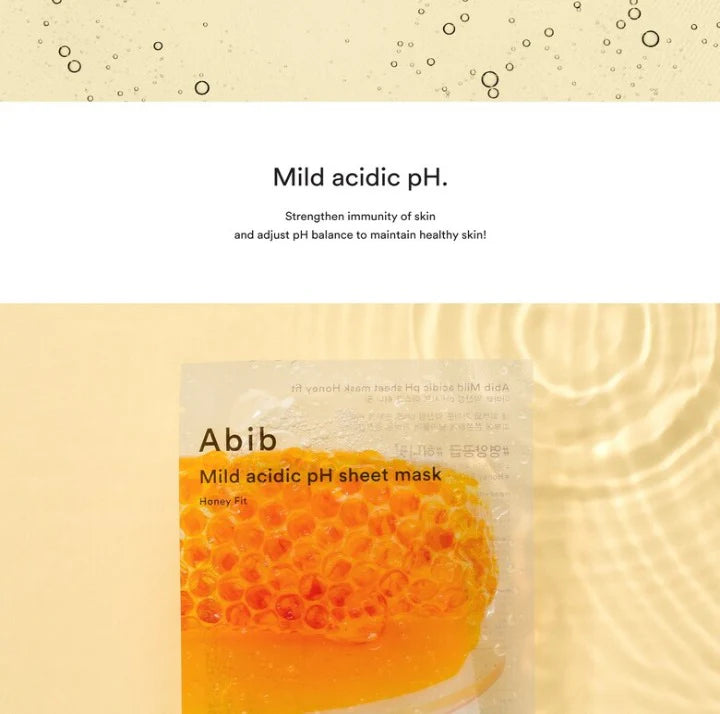 Abib 溫和弱酸pH面膜系列⭐️Abib Mild acidic pH sheet mask 復活草 / 蜂蜜/穀胱甘肽/水解膠原蛋白/魚腥草