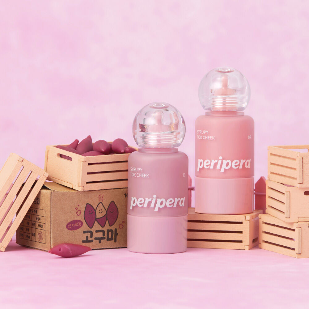 送心型嘭嘭粉撲*2 💝 PERIPERA 小奶瓶牛奶肌液體腮紅|  PERIPERA Syrupy Tok Cheek小奶瓶牛奶肌液體腮紅🍼💖