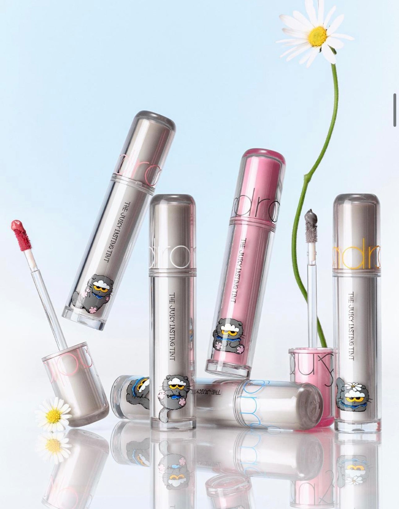 送唇釉殻+貼紙 ✨Rom&nd x ZO&FRIENDS The Juicy Lasting Tint 果汁水潤唇釉🐈