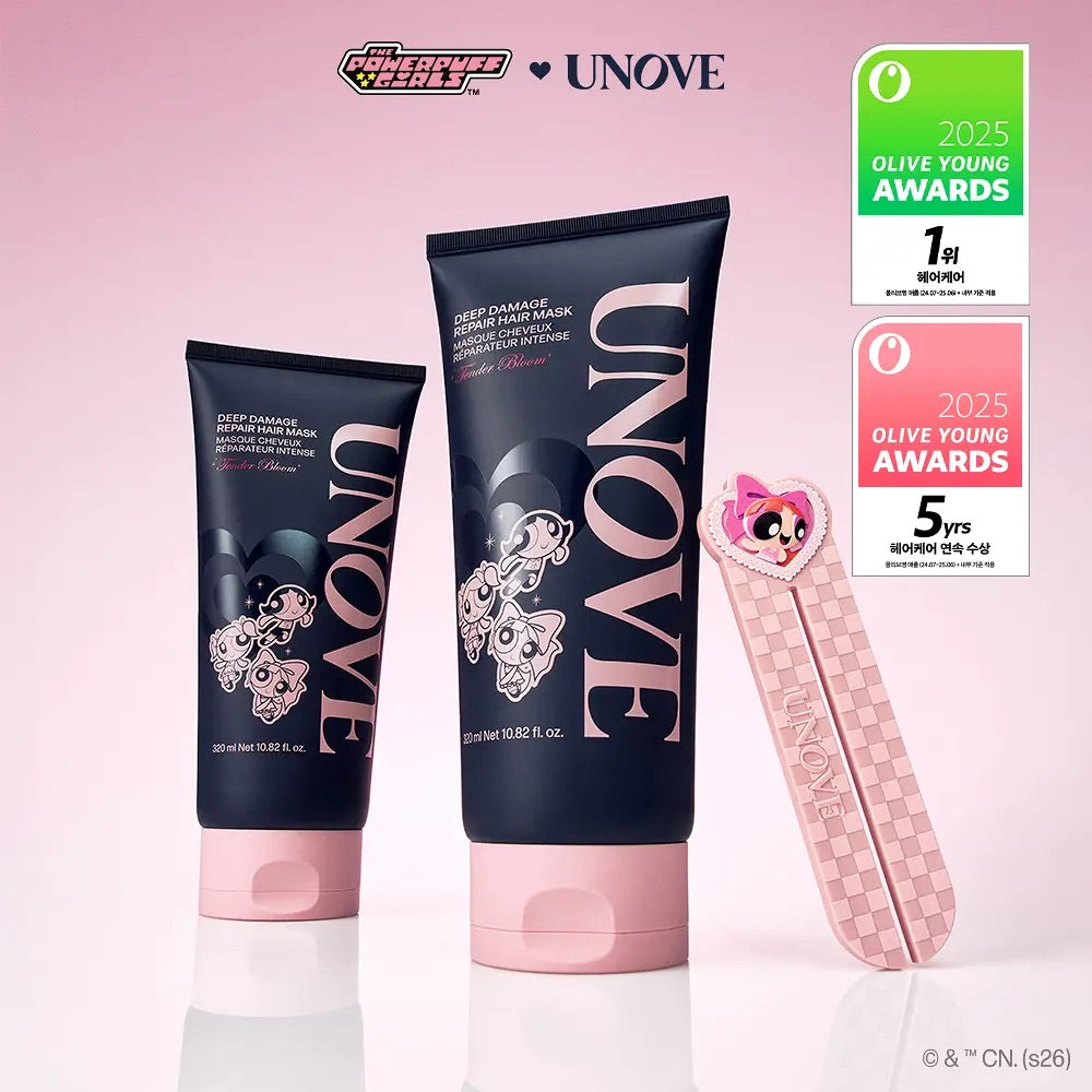 送抗毛躁梳子/ +送擠壓器 ✨Unove深層受損修護髮膜護髮素Unove Deep Damage Treatment EX Set⭐️