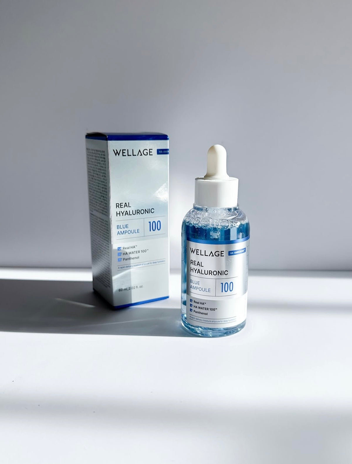 Wellage 100%高濃縮透明質酸保濕精華🫧| Wellage Real Hyaluronic Blue Ampoule💦